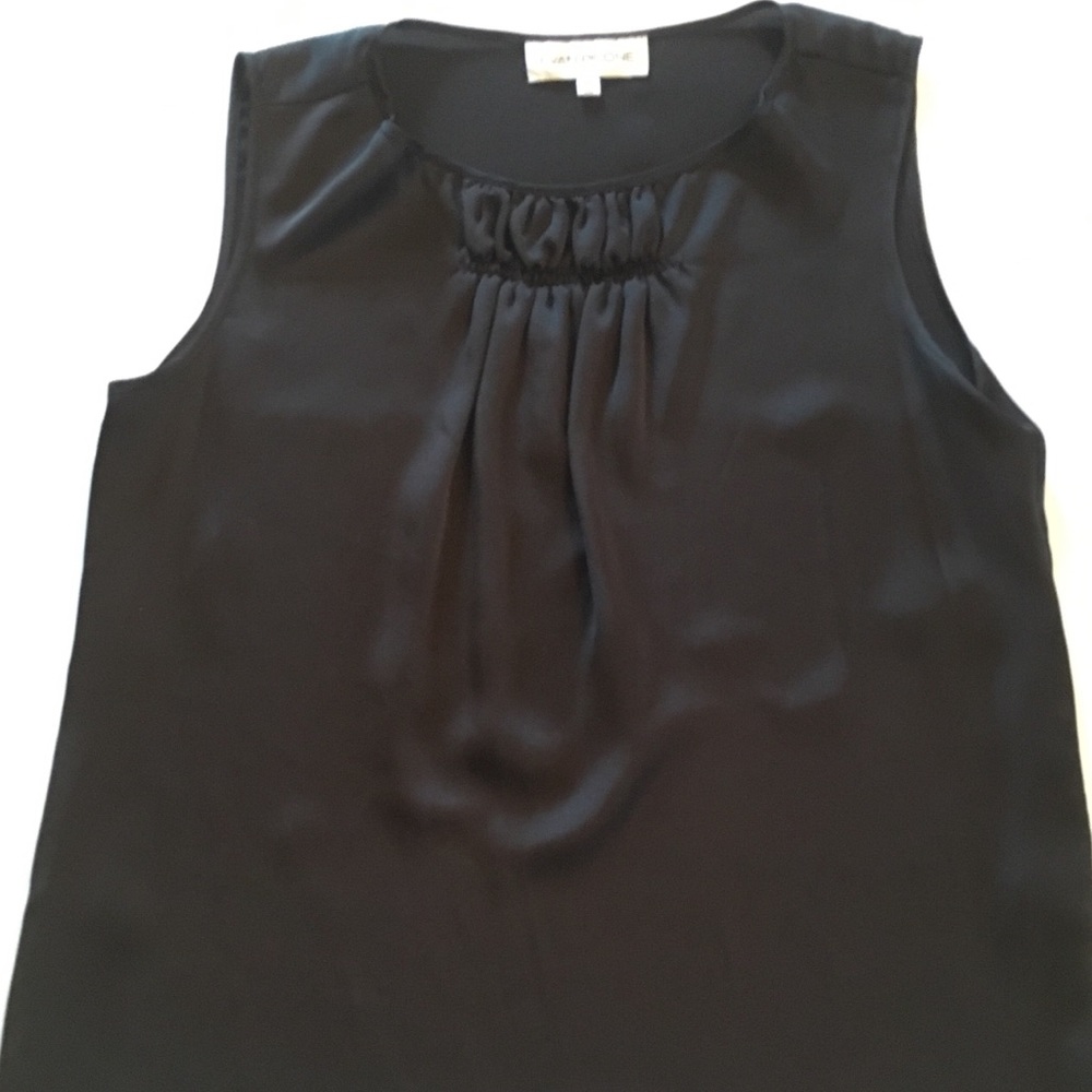 Evan Picone 4P Sleeveless Black Dress Top Blouse